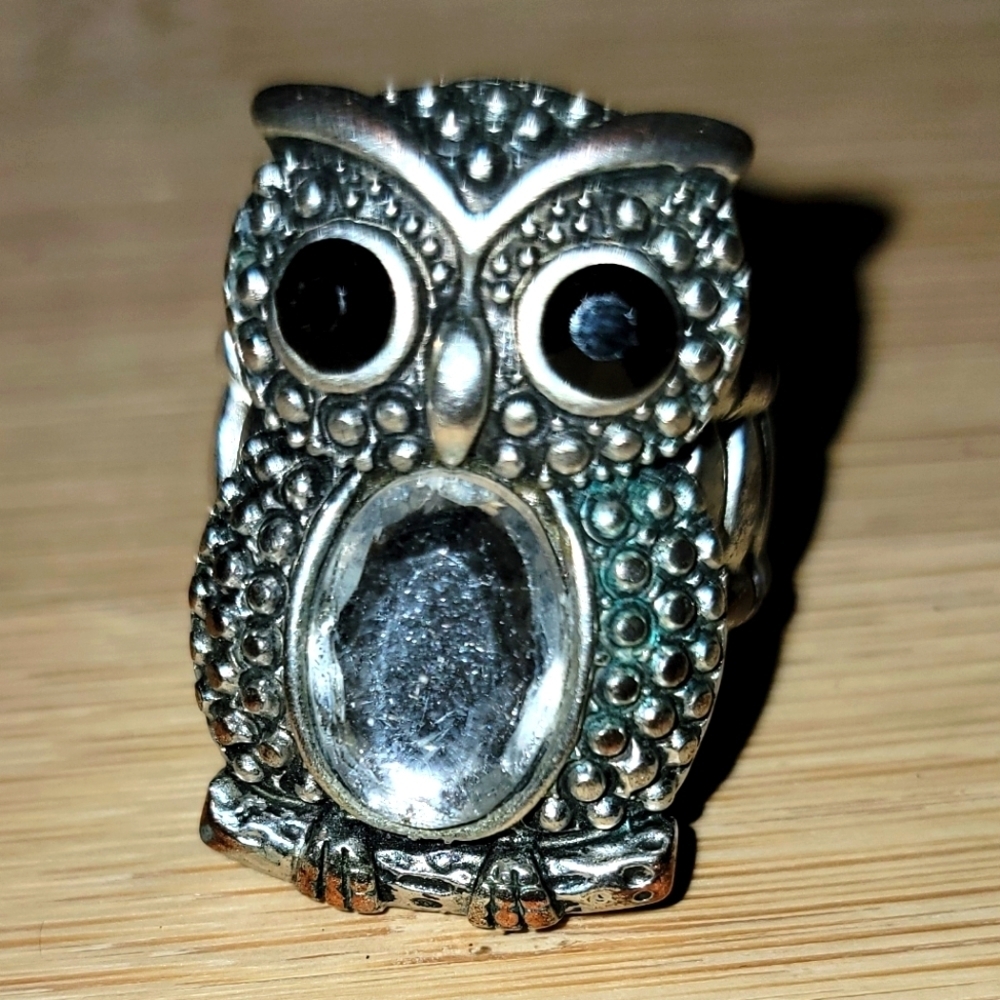 Silver Owl Ring - image 2
